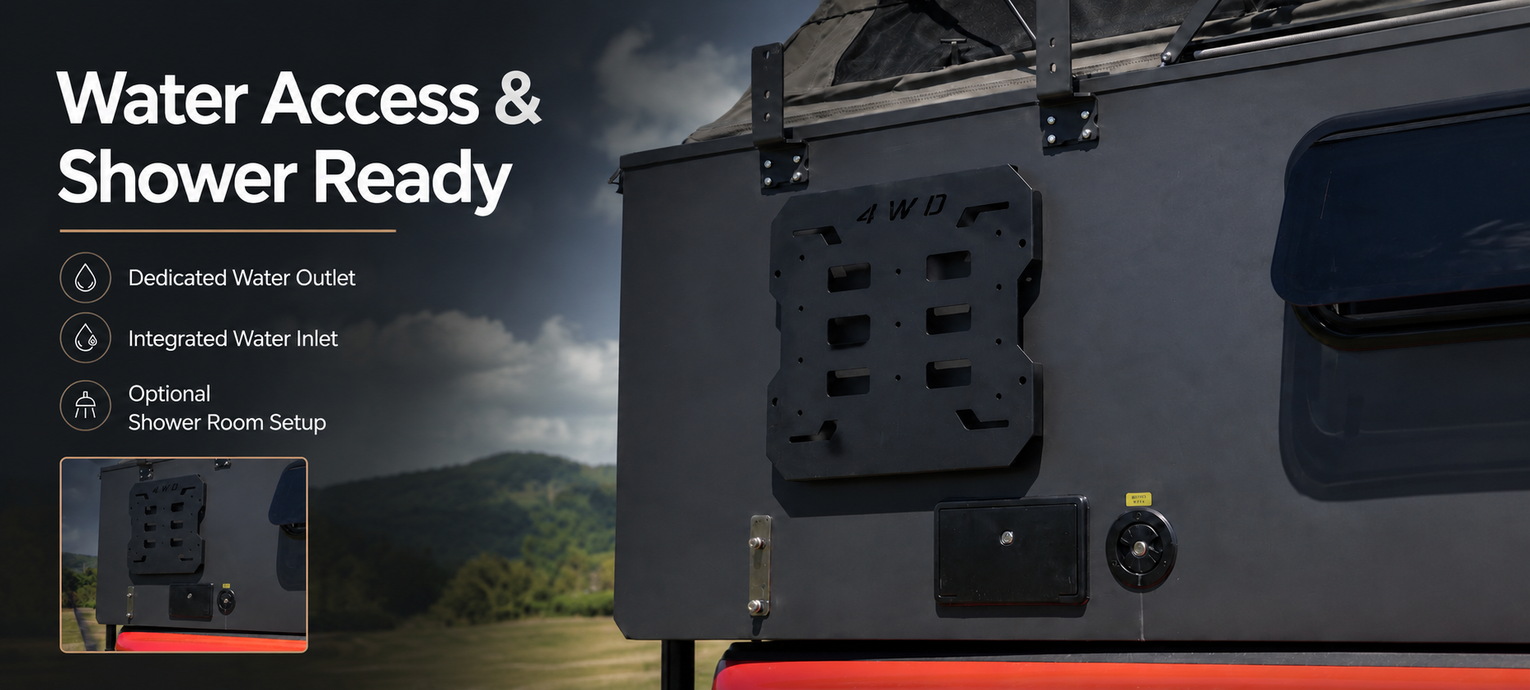 Aluminum Off-Road Truck Camper 